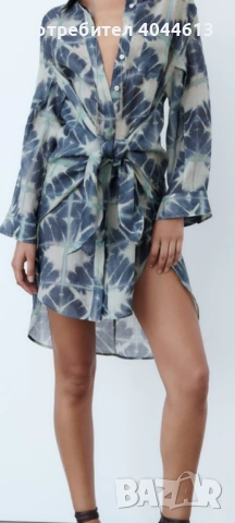 Дамска рокля от 100% рами, снимка 4 - Рокли - 54056264