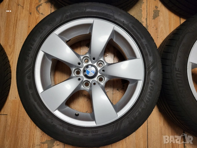 Bmw 17" 5x120 с гуми 225/50/17 оригинални джанти, снимка 3 - Гуми и джанти - 54045447