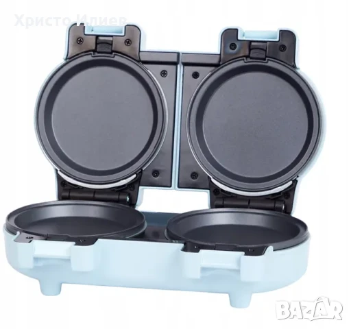 Двоен Гофретник за сандвичи и гофрети различни приставки George Wilkinson 1110W, снимка 2 - Гофретници - 51053429