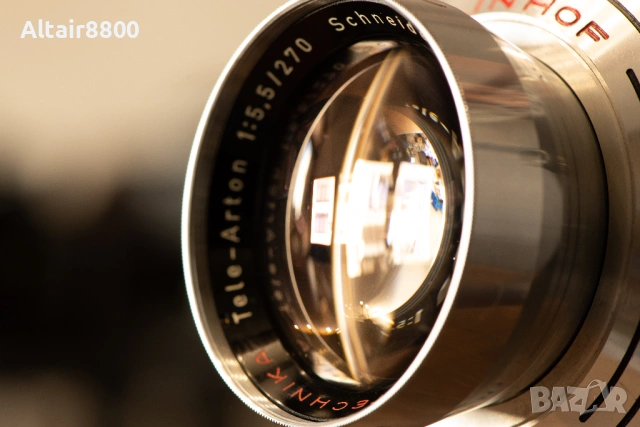 Голям формат Schneider-Kreuznach 270mm f5.5 Tele-Arton обектив, снимка 4 - Обективи и филтри - 53566790
