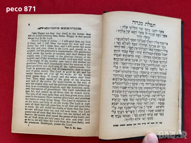 Молитви за празника Петдесетница немски и полски евреи 1900, снимка 2 - Други - 47539712