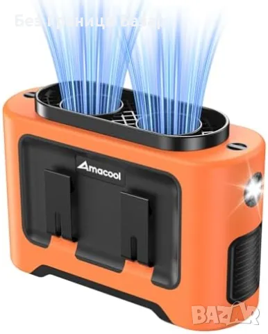 Нов Вентилатор за кръст с щипка и каишка за къмпинг, строеж, пътуване