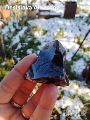 Черен обсидиан от Мексико , снимка 2 - Колекции - 53387371