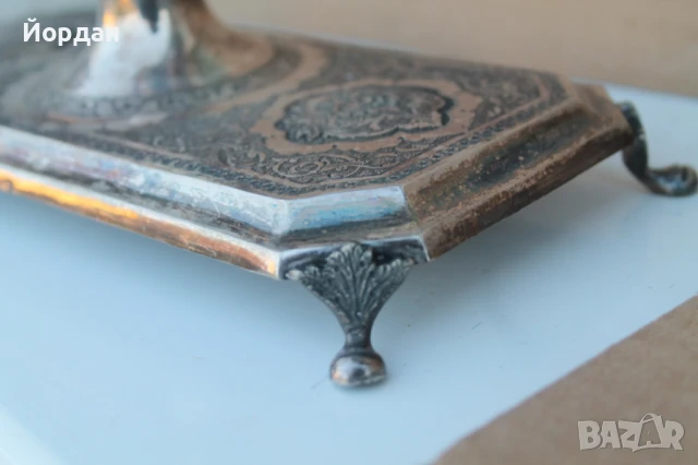 Руски сребърни свещници, снимка 11 - Антикварни и старинни предмети - 51408072