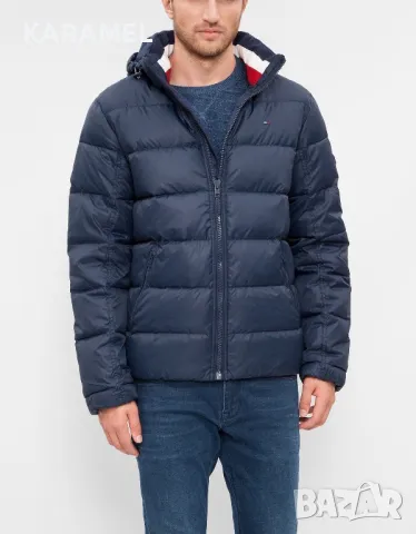 TOMMY HILFIGER Пухено яке в синьо, S, снимка 6 - Якета - 48252999