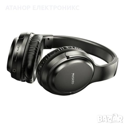 Безжични слушалки Yesido - Bluetooth 5.3, сгъваеми, жак 3,5 мм - черни, снимка 4 - Bluetooth слушалки - 45418752