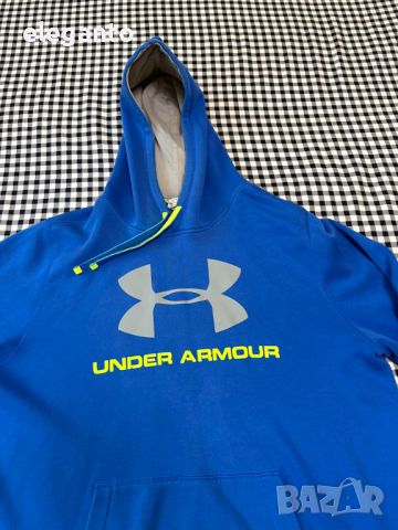 Under Armour Storm Logo 2 мъжки памучен суичъра размер Л, снимка 4 - Спортни дрехи, екипи - 46503142