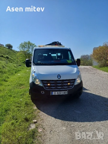 самосвал с Кран рено мастер , снимка 3 - Индустриална техника - 50688455