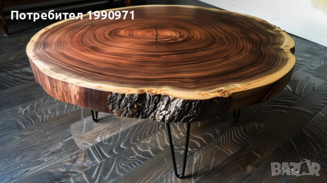 Маси по поръчка от шайба/напречен сряз на вековно дърво., снимка 6 - Маси - 53726445