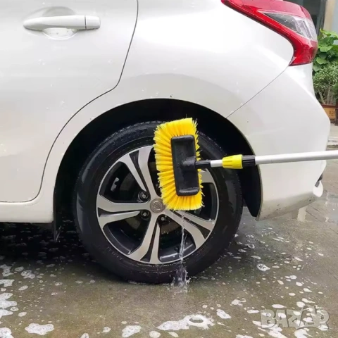 Четка за почистване с телескопична дръжка 3 метра, снимка 3 - Аксесоари и консумативи - 53073405