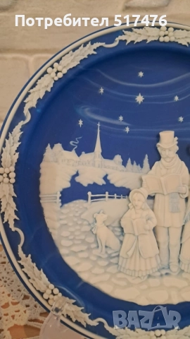 Колекционерски 3d чинии "Коледни камеи" , снимка 6 - Колекции - 52264506