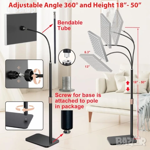 Професионална Лампа за Червена Светлина (Red Light Therapy) – 120 LED диода, 3 вълни, очила  , снимка 5 - Други - 53236225