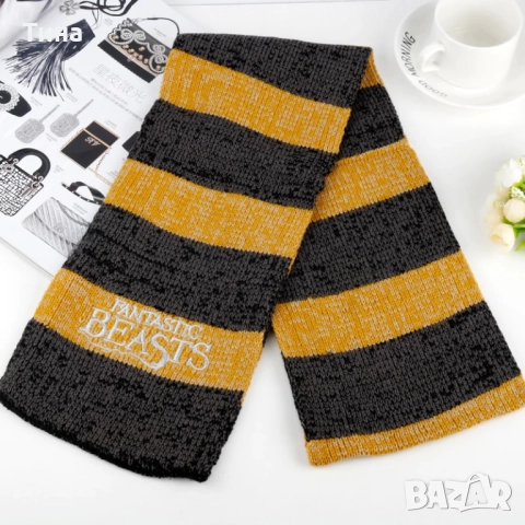Шал Хафълпаф - от Хари Потър/Fantastic beasts, снимка 2 - Шалове - 52799329