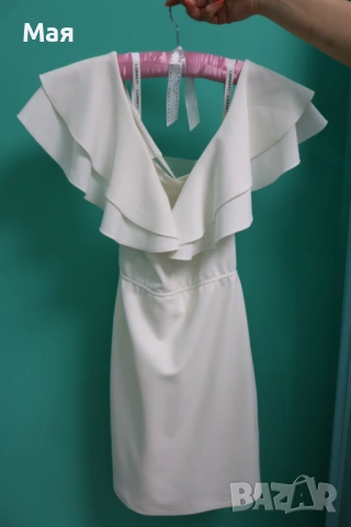 Бяла рокля Lorreti, размер S + колан Lorreti