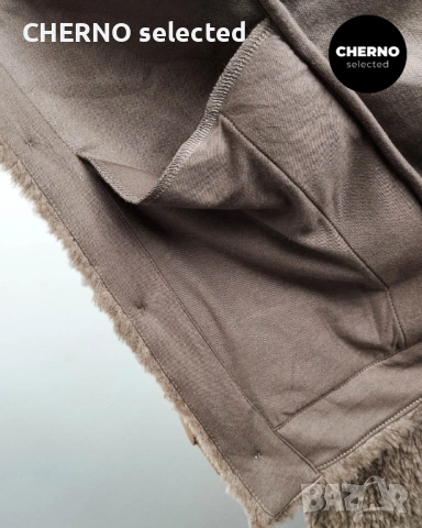  Мъжко кафяво поларено • шерпа флийс яке WEEKDAY Cody pile fleece cardigan – размер M•L, снимка 14 - Якета - 53905184