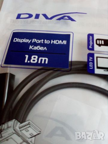 Displey port to HDMI кабел, снимка 4 - Кабели и адаптери - 45902912