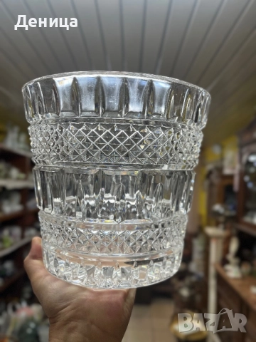 Масивна шампаниера от кристал⚜️ Тежка, блестяща,, снимка 8 - Други - 52182632