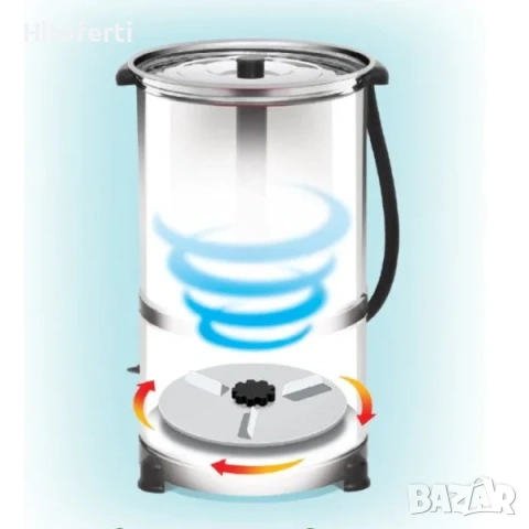 Електрическа млекобиячка за масло от прясно и кисело мляко MINISAN 15 L ULTRA, снимка 2 - Миксери - 53621835