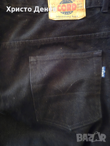 дънков панталон черен за едър мъж XXXL, чисто нов, марка CORD original jeans, мек приятен на пипане , снимка 6 - Панталони - 53695768