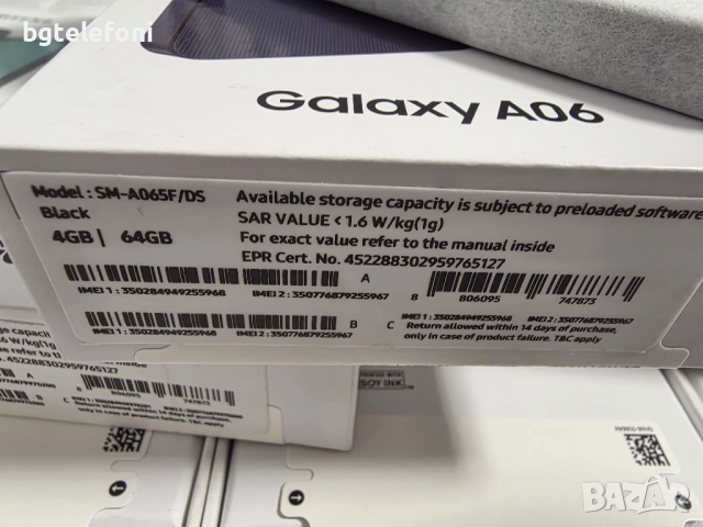Samsung Galaxy A06 4/64,черни,чисто нови, снимка 3 - Samsung - 51979902