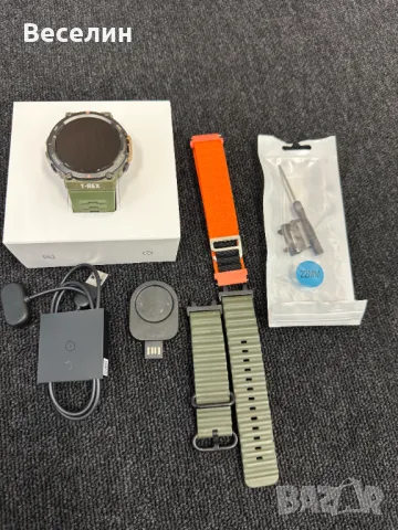 Amazfit T-Rex 2 Smart Watch - Wild Green, снимка 8 - Смарт гривни - 48974558