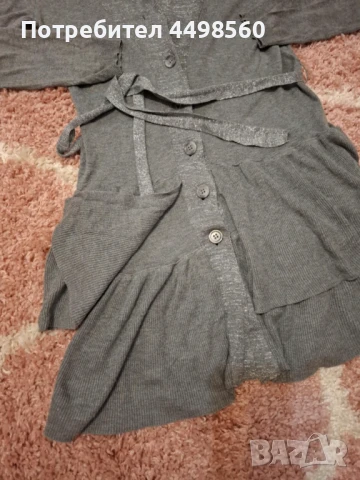 Дамска Жилетка с колан, снимка 2 - Жилетки - 51157971