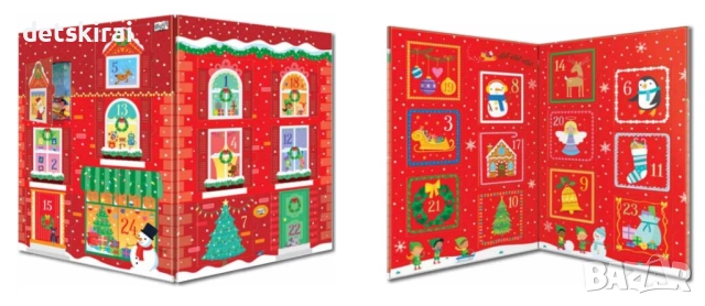 ПРИКАЗНА КОЛЕДА – червен календар, снимка 2 - Детски книжки - 52664940