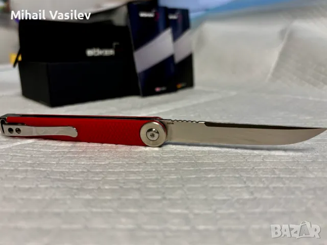 Джобен нож Boker Plus Kaizen Red/Satin, снимка 6 - Ножове - 47071781