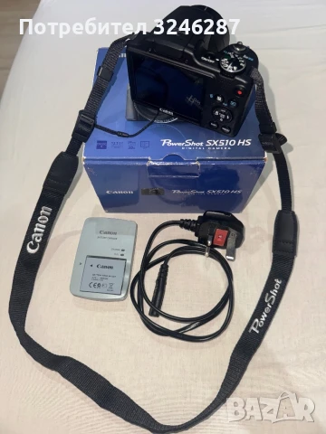 CANON PowerShot sx510 hs + калъф, снимка 5 - Фотоапарати - 50788536