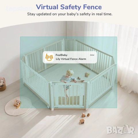 Чисто нов Смарт Бебефон с Приложение JeeBer 2K Видео Камера с 5 инча Дисплей , снимка 3 - Бебефони - 53880732