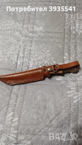 Собствено производство  ръчна изработка  кании за ножове телешки бланк 3,2мм в комплект с ножа , снимка 6 - Ножове - 51934195