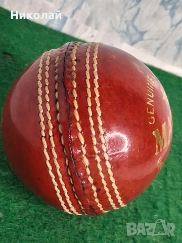 Нова Кожена Топка за Крикет Индия, снимка 3 - Други ценни предмети - 52516032