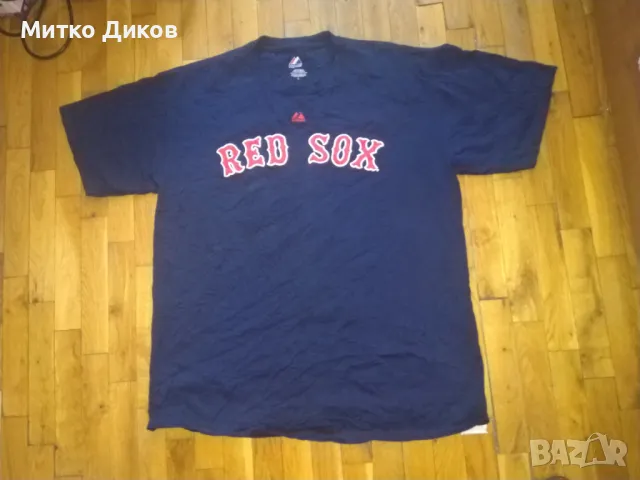 Boston Red Sox #13 Carl Crawford baseball тениска бейзболна маркова на Majestic памук размер Л, снимка 1 - Бейзбол - 46945983