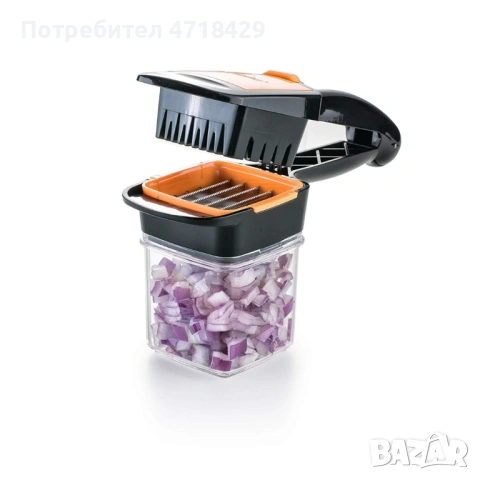 Кухненско, мултифункционално ренде за плодове и зеленчуци 5 в 1 Genius Nicer Dicer, снимка 8 - Аксесоари за кухня - 53242454