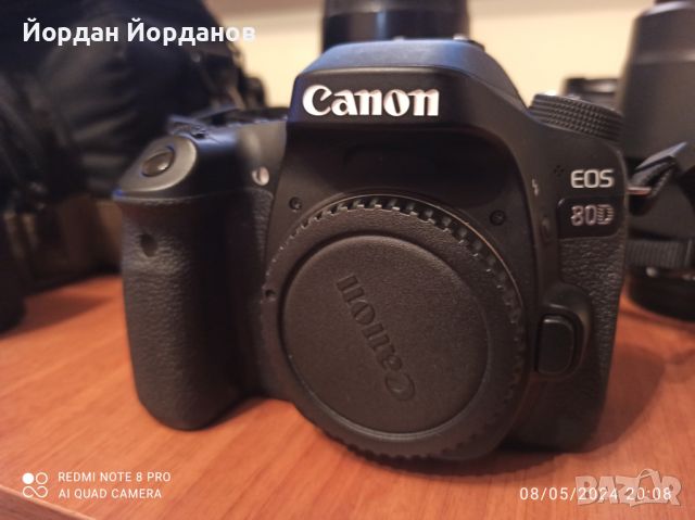 Canon eos 80D + обективи, снимка 2 - Фотоапарати - 45640282