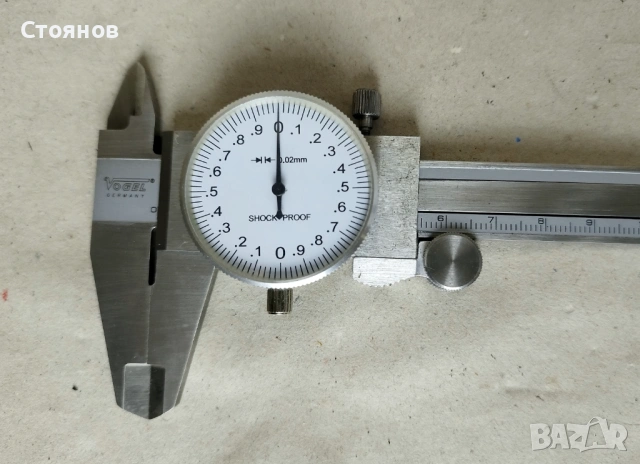 Шублер VOGEL с точност 0.02 мм / Германия, снимка 4 - Други инструменти - 54244303