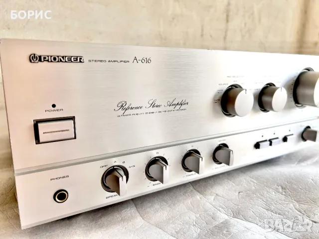 Усилвател PIONEER A-616, снимка 2 - Ресийвъри, усилватели, смесителни пултове - 49519017