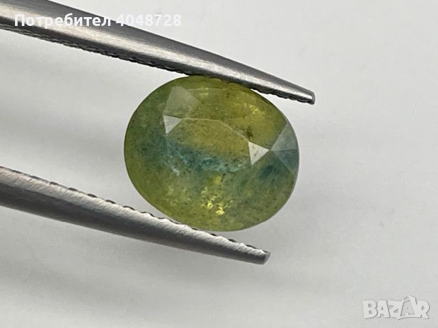 Естествен зелен сапфир 4.63ct. - Мадагаскар, снимка 3 - Други - 45603311