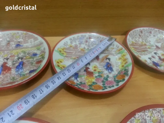 японски порцелан чинийки , снимка 3 - Антикварни и старинни предмети - 49777228