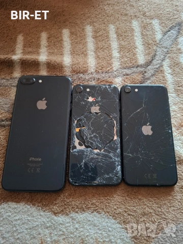 3бр. iphone 8, 8+ и SE за части