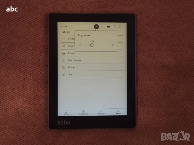 електронна книга Kobo Aura с подсветка четец за книги Кобо , снимка 4 - Електронни четци - 44811339