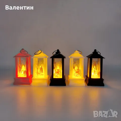 Коледна украса светеща LED пирамида, 9 х 7 х 4 см, снимка 2 - Други - 48092820