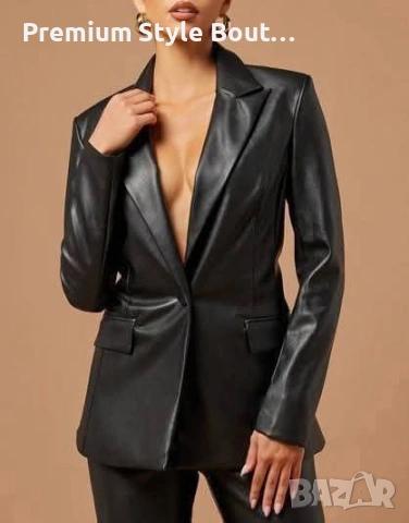 кожено сако, снимка 2 - Сака - 54003076