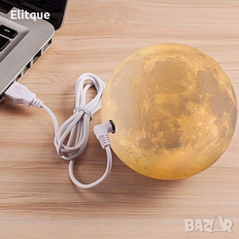 LED 3D лампа-луна с дистанционно управление TV848, снимка 13 - Лед осветление - 52863879