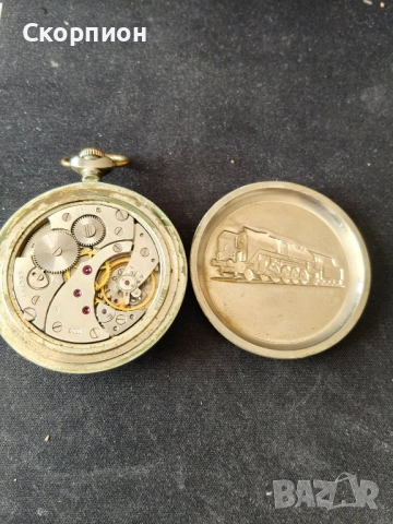 Джобен часовник - МОЛНИЯ - СССР - ЛОКОМОТИВ - ПРОМОЦИЯ, снимка 10 - Джобни - 48362081