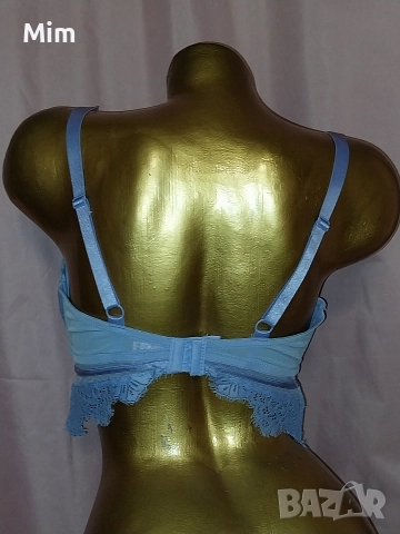 Hunkemoller 80 F Син дантелен сутиен , снимка 4 - Бельо - 52676322