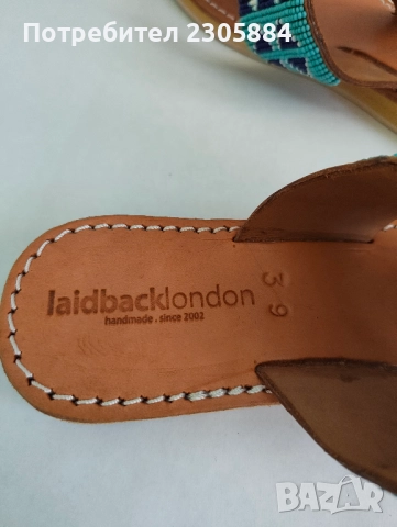 Laidback London  дамски чехли Ръчна изработка. , снимка 6 - Чехли - 51537830