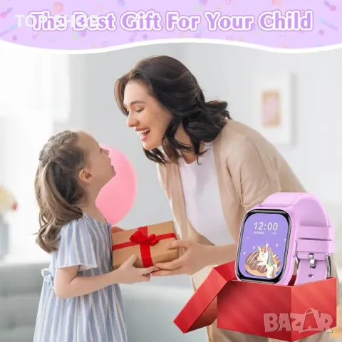 LITEYPP Детски смарт часовник с 14 пъзел игри, 20+ спортни режима, HD камера със сензорен екран, 4+г, снимка 4 - Детски - 49965470