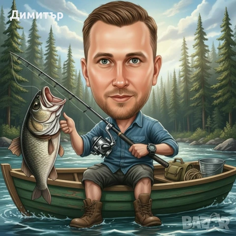 Дигиталнa карикатурa с рамка