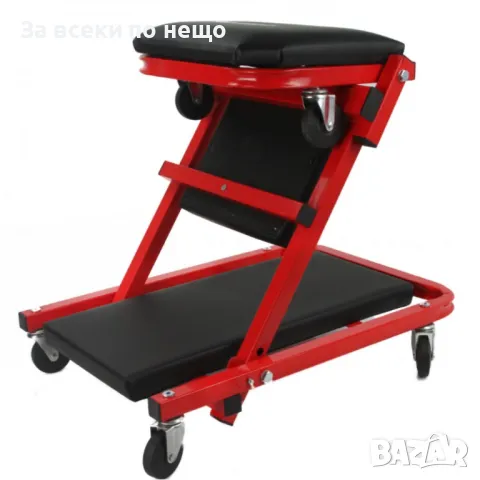 Сгъваема aвтомобилна лежанка – работен стол за автосервиз с 6 колела Mar-Pol, снимка 2 - Други инструменти - 50327220